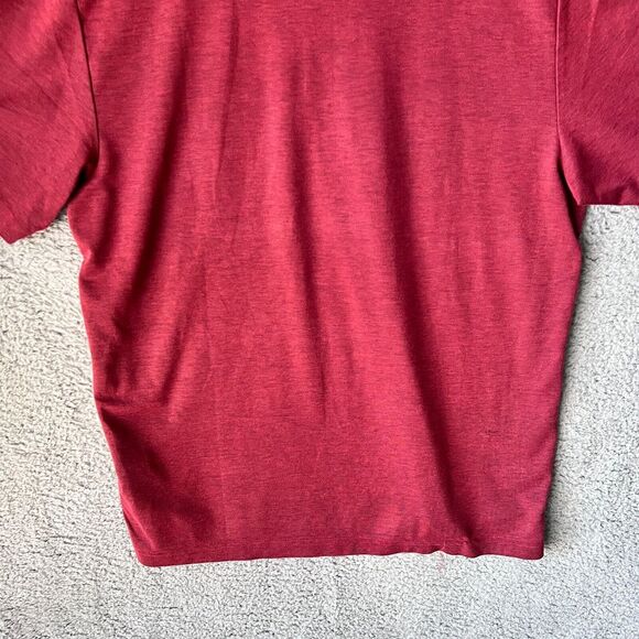 Travis‎ Mathew Shirt Mens Large Red Old Sandwich Polo Golf Performance - Picture 10 of 11